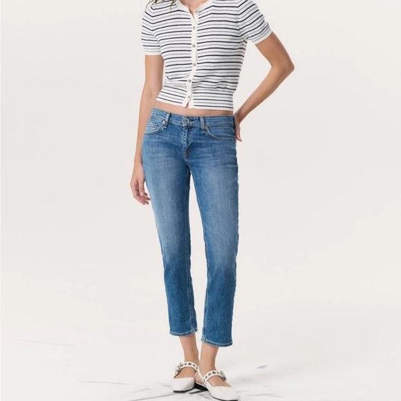 Rag & Bone The Dre Low Rise Slim Boyfriend Jean - Picture 1 of 8